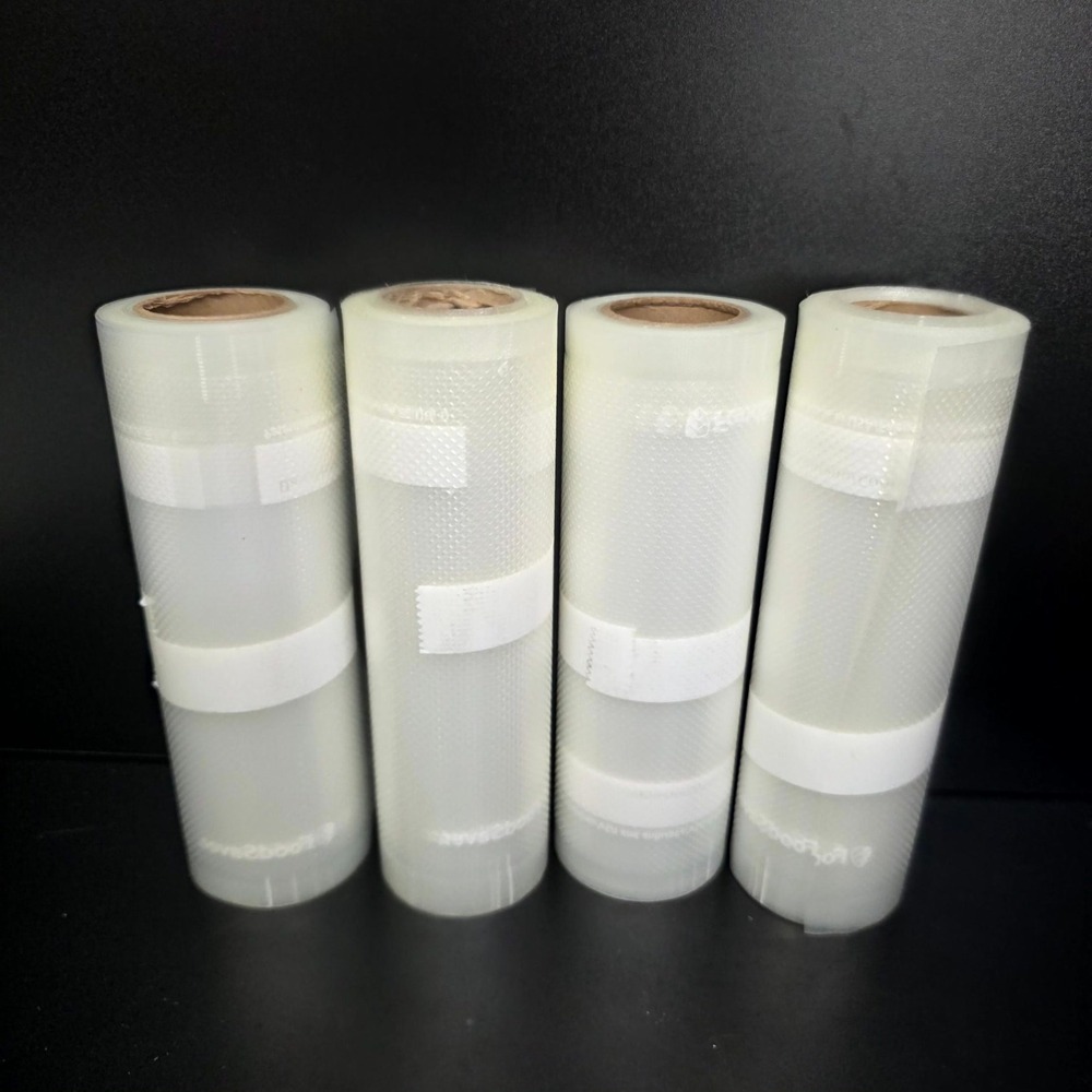 FoodSaver Vacuum Sealer Bags 6.5" x 15' Clear 4 Pack Rolls Food Storage